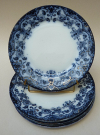 Grimwades Upper Hanley Pottery semi porcelain Flow Blue borden