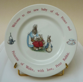 Wedgwood Peter Rabbit commemorative plate Royal Baby