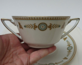 Eschenbach Wesp Empire stijl soup bowl with saucer