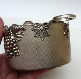 Mid Century verzilverde wijn champagne flessenbak