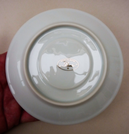 Porcelaine Bistro koffiekop en schotel wit met goud
