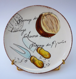 Mid Century Frans faience kaasbordje La Fromagerie France 