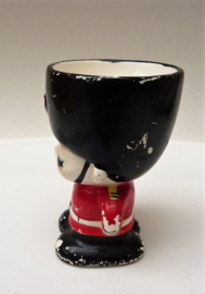 Mid Century pottery egg cup Royal Guard