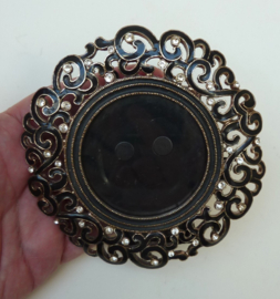 Rond cloisonne fotolijstje staand
