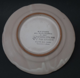 Solimene Vietri piatto Buon Ricordo Il Fioretto Latina 1983