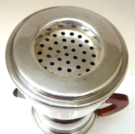 Art Deco silver plated drip coffee maker for one