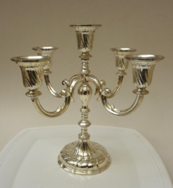 BMF silver plated five armed candlestick