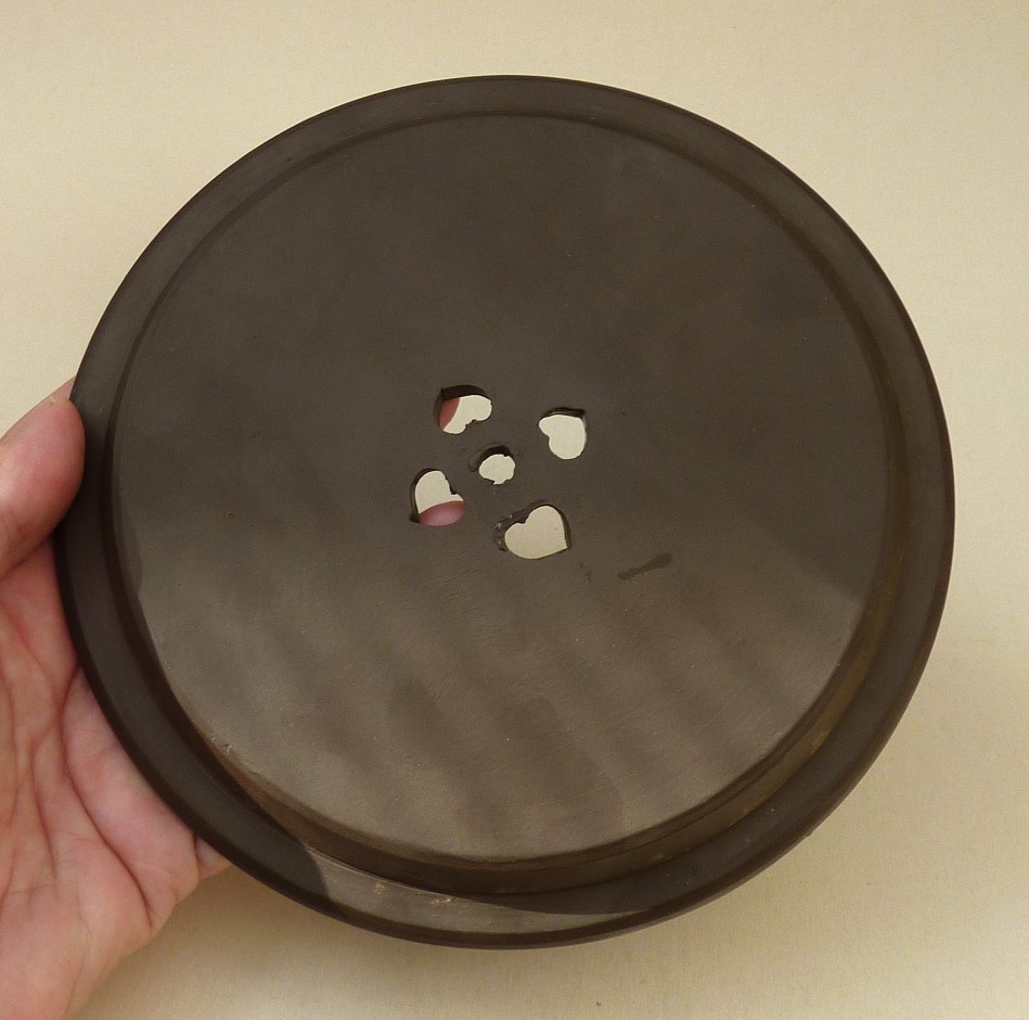 Yixing zisha pottery enameled tea warmer