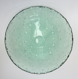 Pavel Panek Sklo Union Libochovice groene glazen druppel schaal