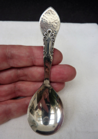 Dutch Art Deco silver plated tea caddy spoon