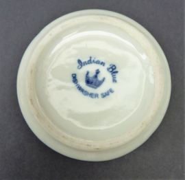 Indian Blue Blue Saks lidded sugar bowl