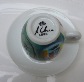 Illy Collection 1993 Sandro Chia Facce Italiane espresso cup 1588