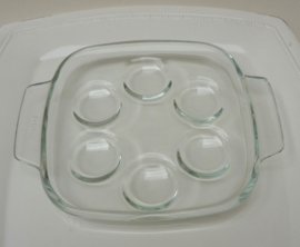 Pyrex gehard glas escargots schaaltje