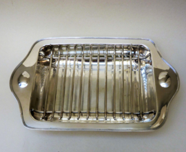 English Art Deco silver plated asparagus dish