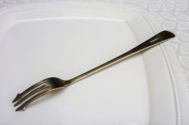 Victorian silver plated pickle fork