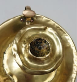 Brass ejector chamberstick early 19th century