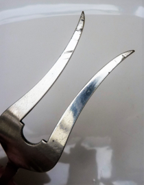 Gero model 650 verzilverde vleesvork