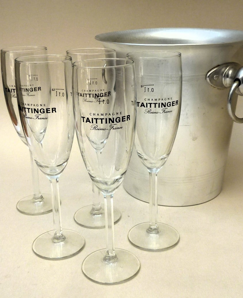 Taittinger champagne flutes