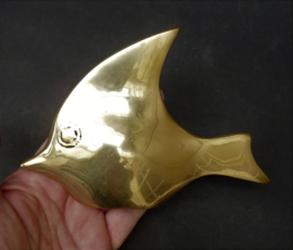 Modernist brass fish