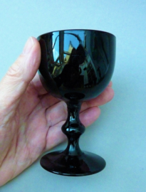 Carlo Moretti Mid Century black port sherry glass set