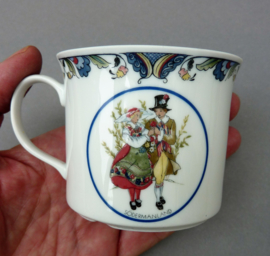 Rorstrand Swedish National Costumes cup with saucer Sodermanland