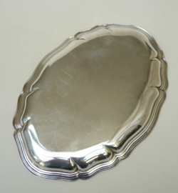 Lutz und Weiss silver plated Chippendale serving tray small size