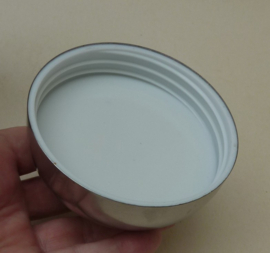 Brandani Italy Design ceramic canister with metal lid
