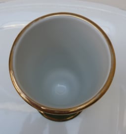 Pillivuyt warme chocolademelk bekers groen goud