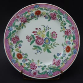 Qianlong Famille Rose bord