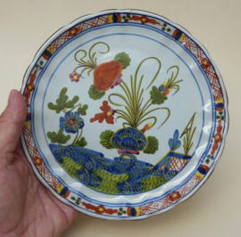 CACF Faenza Italy Blue Carnation plate 18 cm