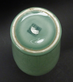 Vintage Chinese Longquan ware Celadon porcelain vase
