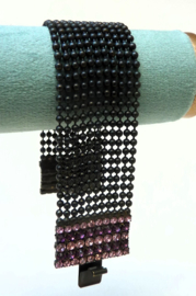 Dimitriadis armband met roze strass clip sluiting