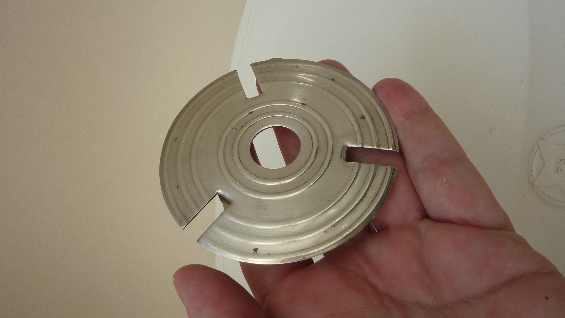 Persglazen ijsemmer met verzilverd montuur