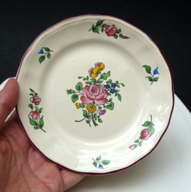 K & G Luneville Old Strasbourg faience taartbordjes side plates