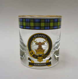 The Gordon Highlanders clan old fashioned whisky tumbler glas 