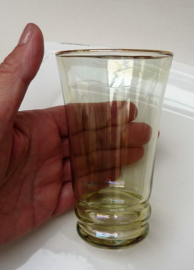 Art Deco waterglas met gouden rand