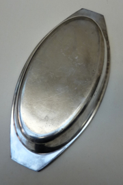 Hollandia Plate Art Deco verzilverde Hotelware dienschaal