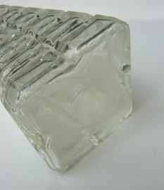 Art Deco transparante geslepen kristallen parfumfles