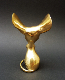 Mid Century brass mouse figurine