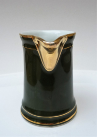 SPM Walkure bistroware porcelain green and gold milk jug