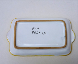 Deruta FC Raffaellesco rectangular dish