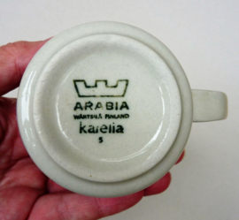 Arabia Karelia koffiekop met schotel