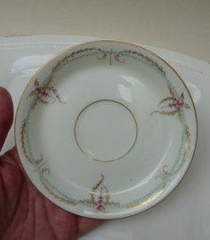 Foecy Limoges Art Nouveau porcelain coffee cups