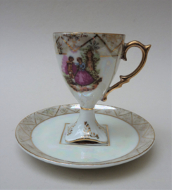 Treves France Fragonard pedestal footed demitasse espresso cup