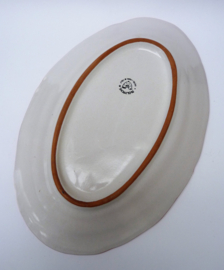 Solimene Vietri Campagna Cow Mucca oval serving dish