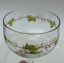A pair of Theresienthal Art Nouveau rhine wine glasses