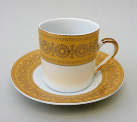 Yemeshige Japan 24 carat gold plated porcelain demitasse espresso cup