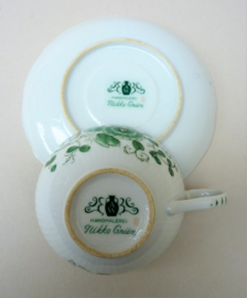 August Warnecke Nikko Grun tea cup with saucer