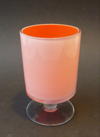 Mid Century wit oranje cocktailglazen