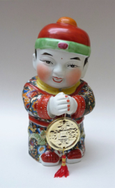 Jintong Golden Boy porcelain statue